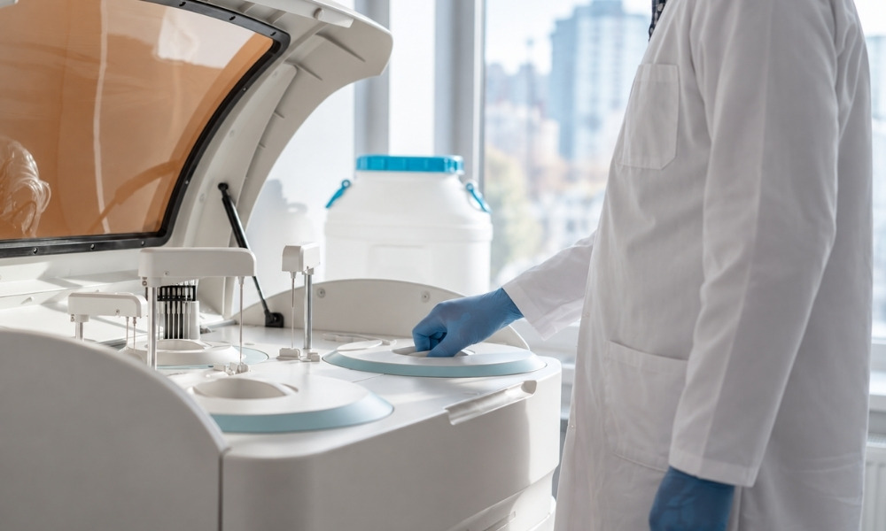 operated by a laboratory technician